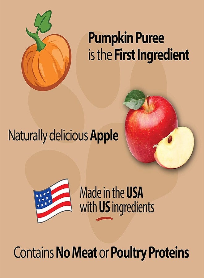Emerald Pet 3 Pack of Apple Pumpkin Harvest Chewy Low Fat Dog Treats, 6 Ounces Each, Made in The USA - Image 3